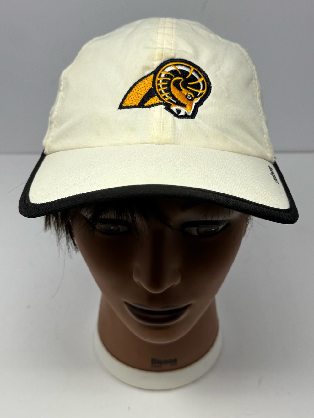 adidas Adizero Climacool White Strapback Hat Blue Mountain Christian Univ Rams
